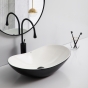 Раковина накладна Mixxus Premium WAVE-0105 WHITE-BLACK 620х360х160mm (MP6558) - 3
