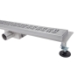 Душевой линейный трап ITAL IT02-FT20/600 Brushed nickel, комбинированный затвор (IT02-FT20/600) - 2