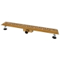 Душовий лінійний трап ITAL IT02-FT18/700 Brushed Gold, комбінований затвор (IT02-FT18/700GL) - 1