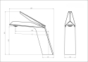 Графитный дизайнерский кран в ванную комнату Nett DGr-66 (NET0081340) - 4