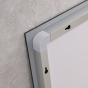 Дзеркало Mixxus WARM MR02-70x50 з Led Touch, Anti-fog, димером, регулятором яскравості, годинником (MI6668) - 10