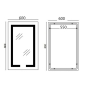 Дзеркало Mixxus HARD MR06-60x80-CASE з Led Touch, Anti-fog, димером, регулятором яскравості, годинником (MI7157) - 2
