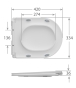 Унитаз-компакт Mixxus BEVEL-0407-T1 630х350х795mm, система смыва TORNADO 1.0 (MI6690) - 19
