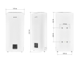 Водонагрівач "Плоский" MIXXUS EWH-10100 FLAT DRY накопичувальний 100 л, сухий тен 2 kW (WH0599) - 2