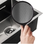Мойка MIXXUS MH6050 DECOR GRAPHITE (MH6050 DECOR NANO-BLACK) (3.0/0.8) из нерж. стали (цвет графит) (MX1934) - 2