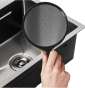 Мойка из нержавеющей стали MIXXUS MH5843 DECOR GRAPHITE (MH5843 DECOR NANO-BLACK) (3.0/0.8) цвет графит (MI7042) - 2
