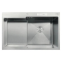Мийка MIXXUS MH7849R-HK SS COLOR (MH7849R-HK NANO-SILVER) (3.0/0.9) з нержавіючої сталі "глибоке крило", з підставкою під ножі (MX1937) - 1