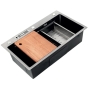 Мийка Mixxus Premium MH7545-SET-05 MICRO DECOR NANO-BLACK (3.0/0.8) комплект (графіт) (MX9633) - 1
