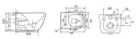 Унитаз подвесной Mixxus Premium ELLIPSE-0308-T3 GRAY 490x360x360mm система смыва TORNADO 3.0 (MP6654) - 2