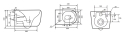 Унитаз подвесной Mixxus Premium TOPPER-0303-R GRAY 495x370x350mm система смыва RIMLESS (MP6657) - 2
