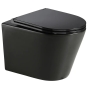 Унітаз підвісний Mixxus Premium BEVEL-0301-T3 BLACK 515х355х365mm, система змиву TORNADO 3.0 (MP6595) - 1