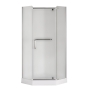 Душевая кабина с низким поддоном Mixxus LINES SCT01-90x90x198-TR CHROME прозрачное стекло 6мм (MI6913) - 4
