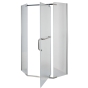 Душевая кабина с низким поддоном Mixxus LINES SCT01-90x90x198-TR CHROME прозрачное стекло 6мм (MI6913) - 5