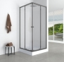 Душова кабіна з низьким піддоном Mixxus CUBIC SCT01-90x90x195-TR GRAPHITE прозоре скло 4мм (MI6905) - 4