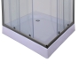 Душова кабіна з низьким піддоном Mixxus CUBIC SCT01-90x90x195-TR GRAPHITE прозоре скло 4мм (MI6905) - 8
