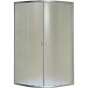 Душова кабіна з низьким піддоном Mixxus PLAIN SCT02-100x100x195-FB SATIN матове скло 4мм (MI6897) - 7