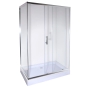 Душова кабіна з низьким піддоном Mixxus HARD SCT01-120x80x198-TR CHROME прозоре скло 5мм (MI6910) - 5