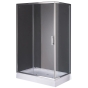 Душова кабіна з низьким піддоном Mixxus HARD SCT01-120x80x198-TR CHROME прозоре скло 5мм (MI6910) - 7