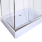 Душова кабіна з низьким піддоном Mixxus HARD SCT01-120x80x198-TR CHROME прозоре скло 5мм (MI6910) - 8