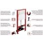 MIXXUS PREMIUM ELLIPSE-SET-2101 Комплект: Унитаз система смыва TORNADO 3.0+ Инсталляция с панелью смыва WHITE (MP6667) - 6