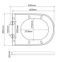Унитаз-биде подвесной Mixxus Premium ELLIPSE-1301-R 500x365x350mm система смыва RIMLESS (MP6659) - 3