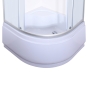 Душова кабіна з високим піддоном Mixxus PLAIN SCT01-90x90x195-FB SATIN матове скло 4мм (MI6894) - 6