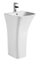 Раковина моноблок Mixxus BEVEL-1101 з отвором під змішувач та переливом 450х435х835mm (MI6697) - 6
