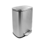 Мусорное ведро с плавным закрытием прямоугольное Mixxus Bevel-TC0112 SS Color 12л цвет нержавейка (MI7087) - 3