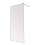 Душова перегородка Mixxus Premium FLAT SP01-120x200-TR Chrome Walk-In прозоре скло 8мм (MI6852) - 1