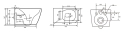 Унитаз-биде подвесной Mixxus Premium QUADRO-1301-R 510x350x345mm система смыва RIMLESS (MP6658) - 2
