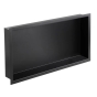 Полка-ниша для ванной комнаты Mixxus Premium NICHE-0102 BLACK из нержавеющей стали SUS304 (MI6680) - 1