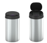 Мусорное ведро сенсорное круглое Mixxus Premium Ellipse-TC0109 Chrome-Black 9л (хром-черное) (MI7083) - 3
