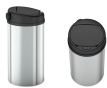 Мусорное ведро сенсорное круглое Mixxus Premium Ellipse-TC0109 Chrome-Black 9л (хром-черное) (MI7083) - 4