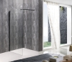 Душова перегородка Mixxus Premium FLAT SP02-100x200-TR Black Walk-In прозоре скло 8мм (MI6856) - 3