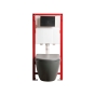 MIXXUS PREMIUM ELLIPSE-SET-2101 GRAY Комплект: Унитаз система смыва TORNADO 3.0+ Инсталляция с панелью смыва GUN GRAY (MP6668) - 4