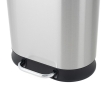 Мусорное ведро с плавным закрытием овальное Mixxus Premium Strong-TC0120 SS Color 20л цвет нержавейка (MI7081) - 10
