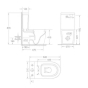 Унітаз-компакт Mixxus ELLIPSE-0403-T3 640x360x835mm, система змиву TORNADO 3.0 (MI6711) - 3