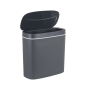 Мусорное ведро сенсорное овальное Mixxus Flat-TC0109 Graphite 9 л цвет графит (MI7075) - 4