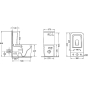 Унітаз-компакт Mixxus QUADRO-0403-R 640x360x835mm, система змиву RIMLESS (MI6710) - 4