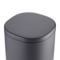 Мусорное ведро с плавным закрытием овальное Mixxus Premium Olivary-TC0105 Graphite 5 л цвет графит (MI7063) - 6