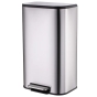 Мусорное ведро с плавным закрытием прямоугольное Mixxus Cubic-TC0112 SS Color 12л цвет нержавейка (MI7089) - 1