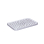 Воронка для верхнего душа Qtap Hlavova 260x180 мм прямоугольная Chrome/White (QTHLA107CRM45785) - 1