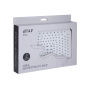 Воронка для верхнего душа Qtap Hlavova 260x180 мм прямоугольная Chrome/White (QTHLA107CRM45785) - 4