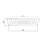 Воронка для верхнего душа Qtap Hlavova 260x180 мм прямоугольная Chrome/White (QTHLA107CRM45785) - 5