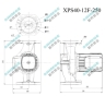 Циркуляційний насос SHIMGE XPS40-12F-250 (380В, 0,7 кВт) - 3