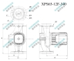 Циркуляційний насос SHIMGE XPS65-12F-340 (380В, 1,3 кВт) - 3