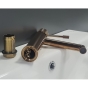 Змішувач для умивальника Grace ARIA-101 GOLD RED низький червоне золото - 3