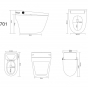 Умный унитаз-биде Grace H701CS Smart Toilet напольный - 5