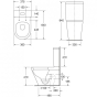 Унітаз-компакт Grace MORI CT8172S керамічний RIMLESS - 6