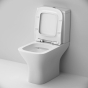 Безобідковий унітаз-компакт Am.Pm Gem з сидінням (CGA8601SC) - 4